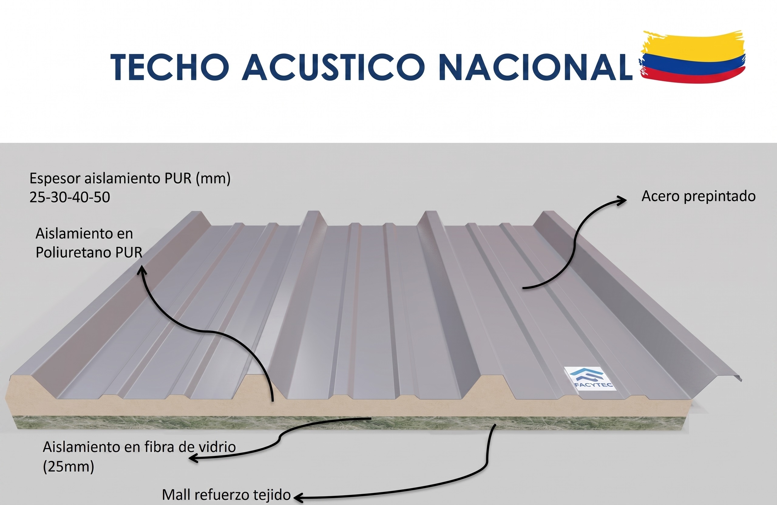 Techo acustico portafolio